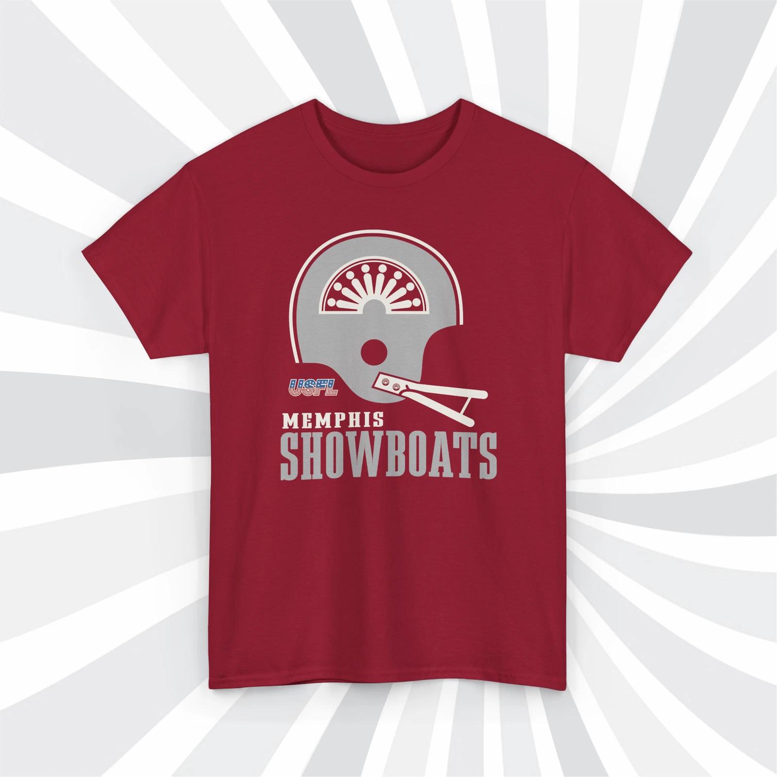 Memphis Showboats 1984 USFL Vintage Football Cardinal T shirt L