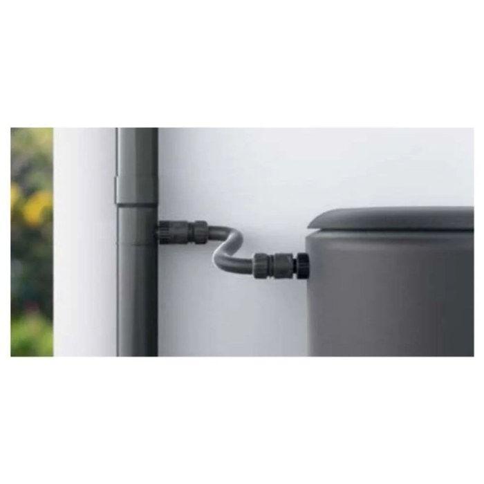 Récupérateur d'eau de pluie - CELLFAST - BRYZA 90 mm - Graphite - PVC - Montage facile et durable