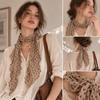 Sunscreen Shawls Polka Dot Scarf Wrinkle Twisted Chiffon Scarf Pleated Scarves  Air Conditioner Use