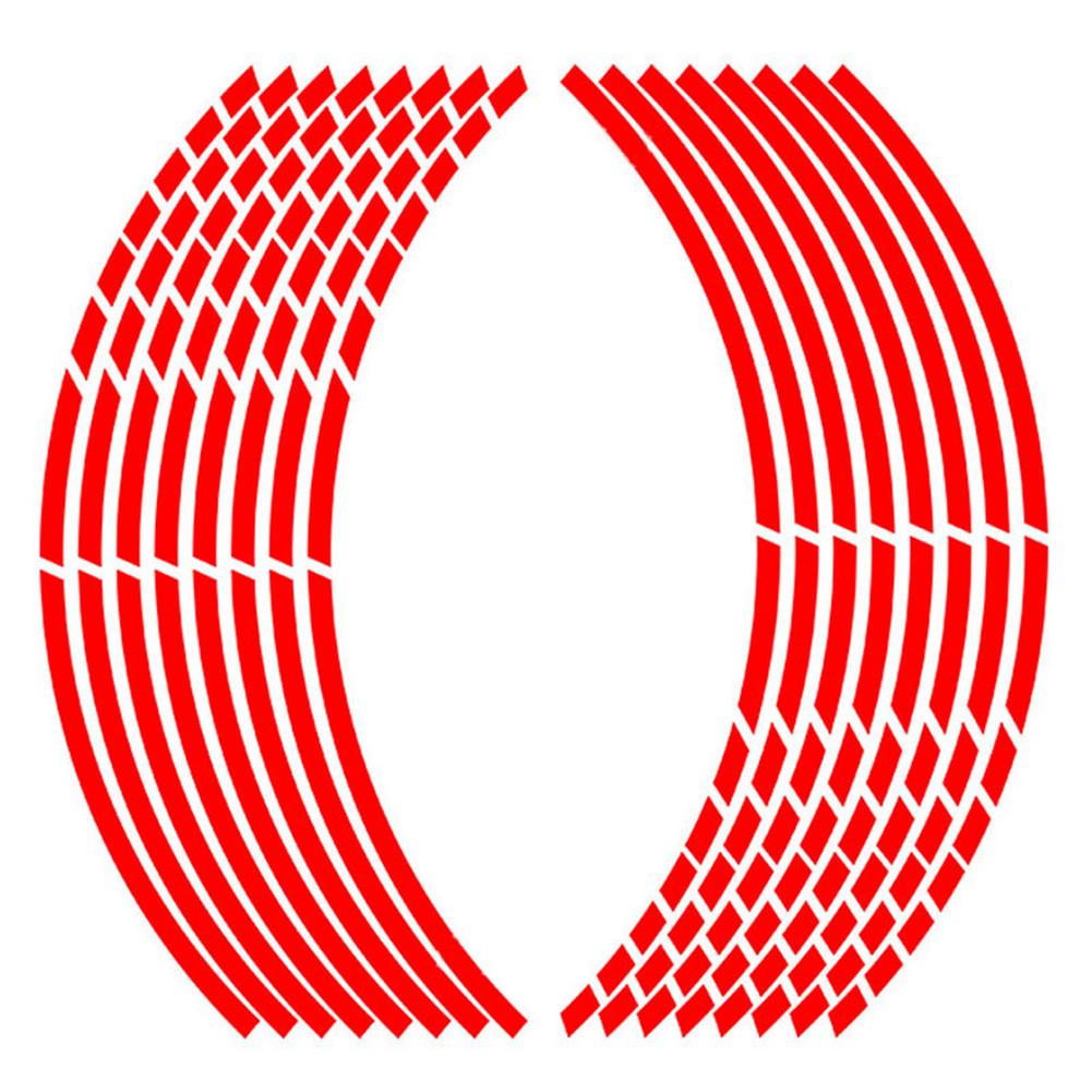 

Автомобильные полосы светоотражающие наклейки на колеса велосипеда мотоцикла светоотражающие наклейки обода велосипеда автомобиля стайлинга для HONDA SUZUKI модные наклейки красный