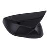 Side Mirror Housing Covers, Molded ABS Pair with Clearance Around Integrated Turn Signals After Adhesive Installation