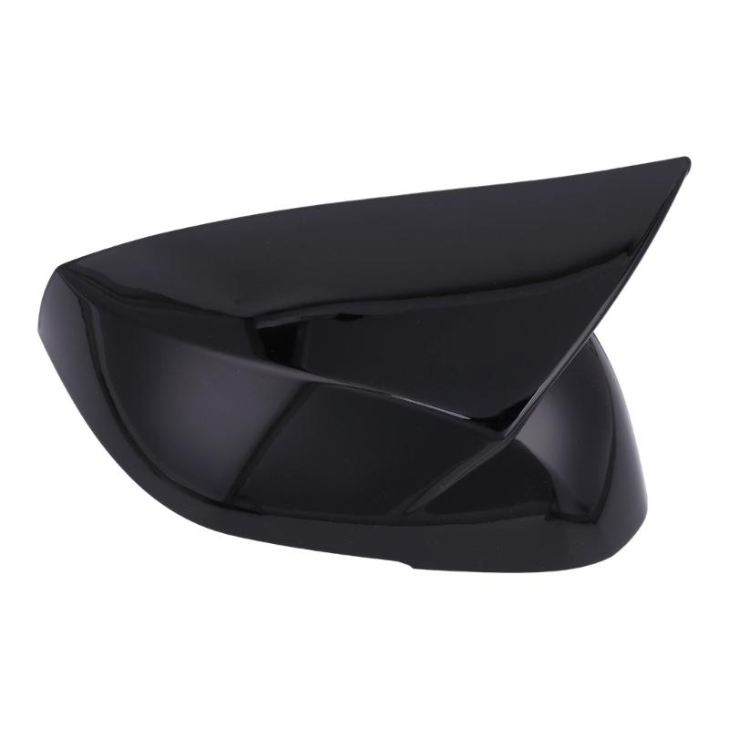 Side Mirror Housing Covers, Molded ABS Pair with Clearance Around Integrated Turn Signals After Adhesive Installation