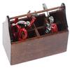 1:12 Scale Dollhouse Miniature Wooden Box Metal Hand Tools Set For Dolls Toy
