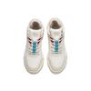 Anta Life Collection Flame Durable Breathable Mid-Top Skateboard Shoes Women's Gray White Red Sneakers 122148088-8