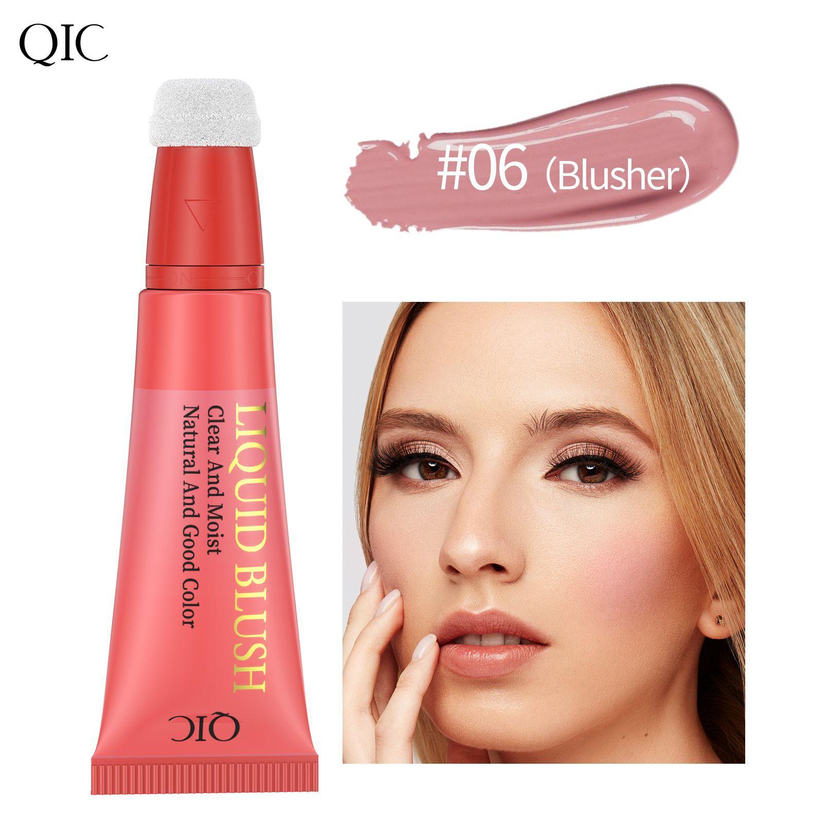 

Рідкі кремові рум’яна Sponge Head for Face and Lips Contour Makeup Stick with Easy Push-On Liquid Blush 6#