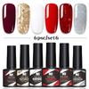 6-Color Nail Polish Glue Set, Popular Color Nail Glue, Phototherapy Nail Polish Glue Can Be Matched Arbitrarily.