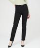 Women'S Black Brushed Slim Straight Yn4D3190