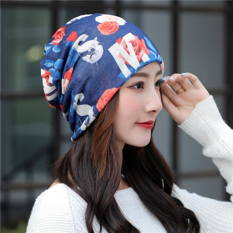 Sombreros de Mujer Primavera y Verano Sección Delgada Gorro Cubrecabeza Transpirable Calvicie Quimioterapia Gorro de Luna Turbante Sombrero para Exterior