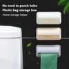 Wall Mount Trash Bags Storage Box Garbage Bag Dispenser For Kitchen Bathroom Plastic Bags Container Organizer Grocery Bag Holder