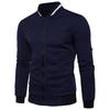 Plaid sweater cardigan men's sports casual sweater fashion jacket zipper shirt