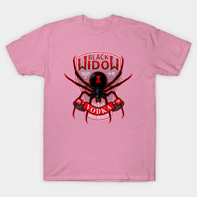 T Shirt Women Black Widow Vodka Harajuku Print Kawaii Tshirt Summer Short Sleeve Female T-Shirt Top Tee