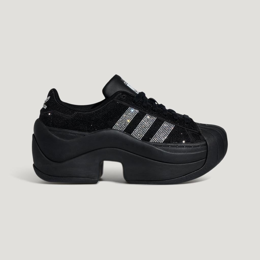 adidas Superstar Bold Rhinestone Black Silver (Women's)