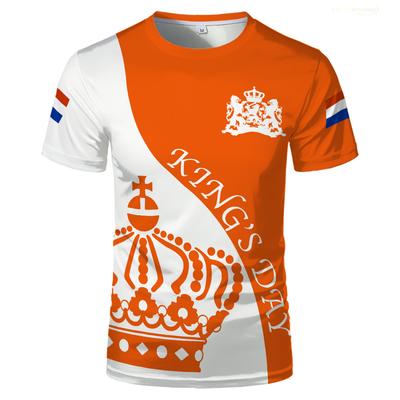 Netherlands Flag Graphic T Shirts King's Day Street Fashion Casual Sports Short Sleeve Tops Unisex 3d Printed Dutch Orange Tees