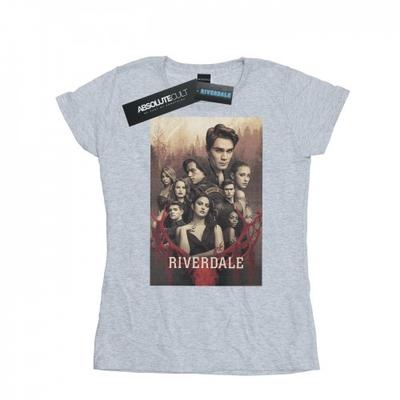 Womens/Ladies Stag Skull Cotton T-Shirt