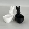 Великодній Зайчик Цукерниця 3D-друкований Кролик Тарілка для Закусок Декоративна Ваза для Десертів Горіхів для Великодньої Вечірки Настільний Декор для Дому
