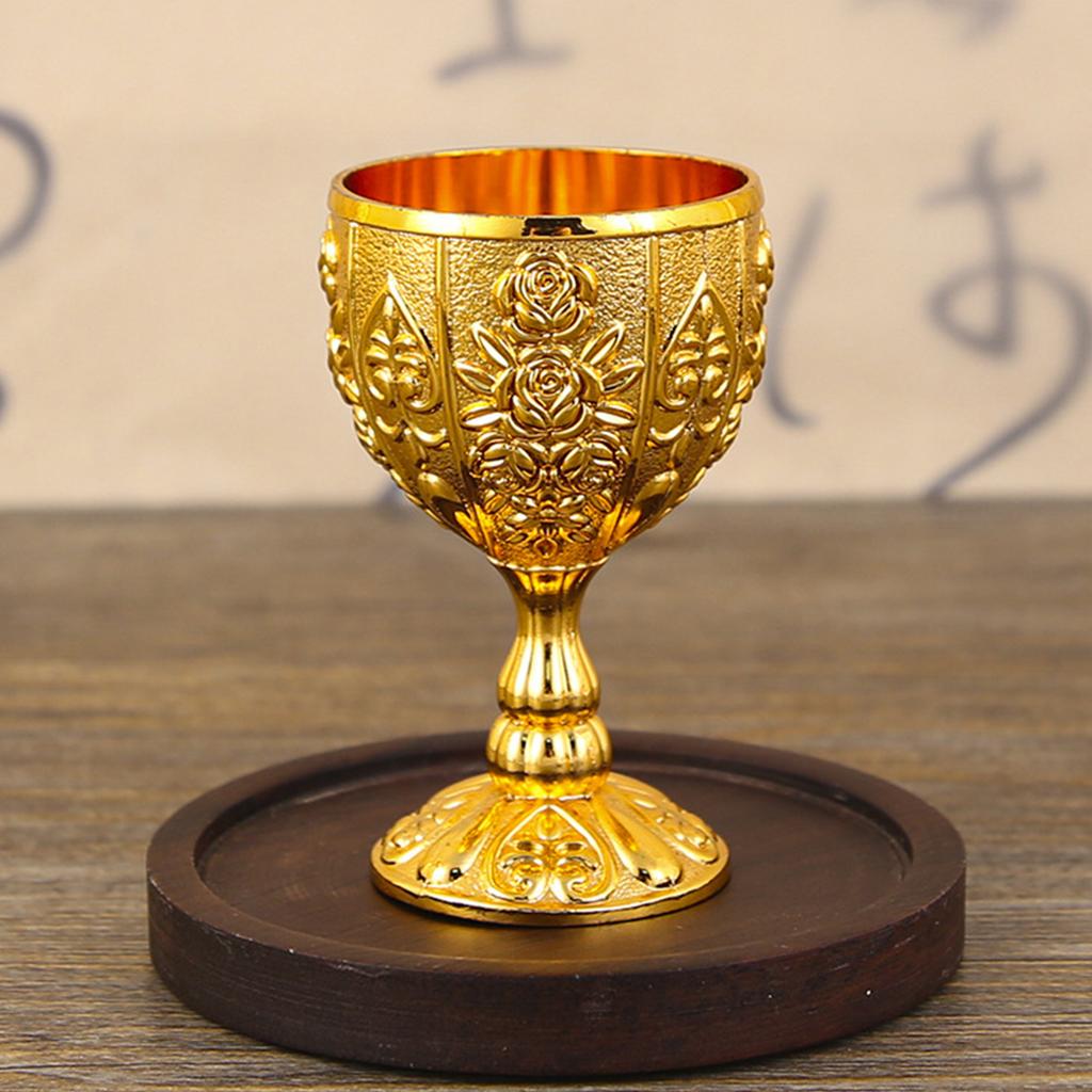 30ml Vintage Metal Baijiu Cup Durable Alloy Material For Liquor Enthusiasts