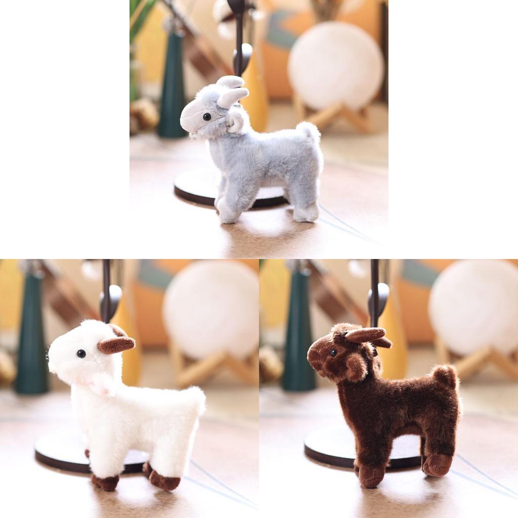 Plush Sheep Keychain With Soft Pp Cotton For Bag Decoration And Gift Idea
