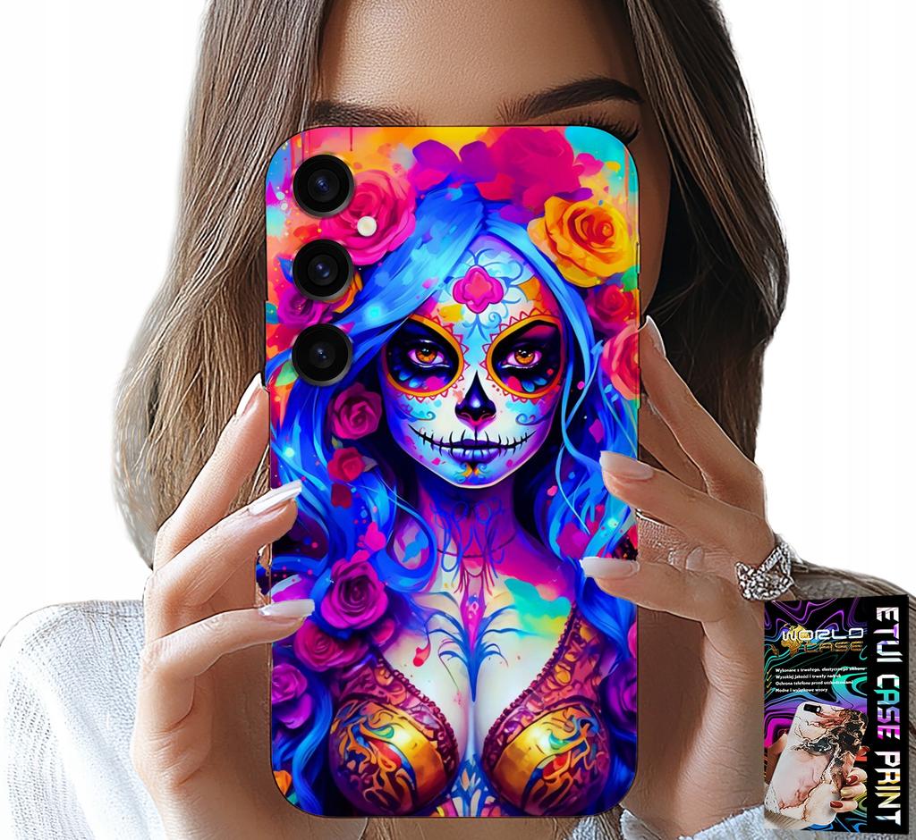 Etui Do Samsung Galaxy A05S - Meksykańska, Kolorowa Królowa Śmierci