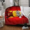 1Pc Christmas Minions Fabric Blanket Soft Throw Blanket For Home Bedroom Bed Sofa Travel Office Solid Christmas Blanket