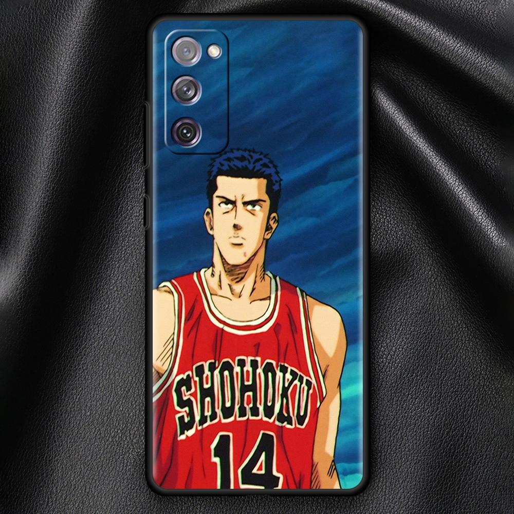 

Мягкий черный чехол с рисунком аниме SLAM DUNK для Samsung Galaxy S21 Ultra S20 FE S10 Plus S10e S9 S8 S7 M51 M31, силиконовый чехол для телефона Samsung M31S