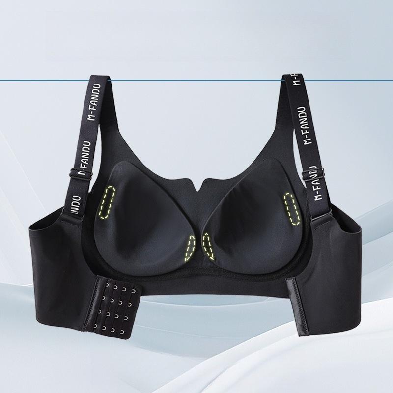 Plus-size Lingerie Women's Breast Retraction Anti-sagging Gathering Bra Seamless Sports Bra