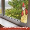 2 Pcs Funny Window Decor Peeping Rooster Acrylic Window Corner Decor Handmade Peeping Rooster Window Clings Charming Rooster