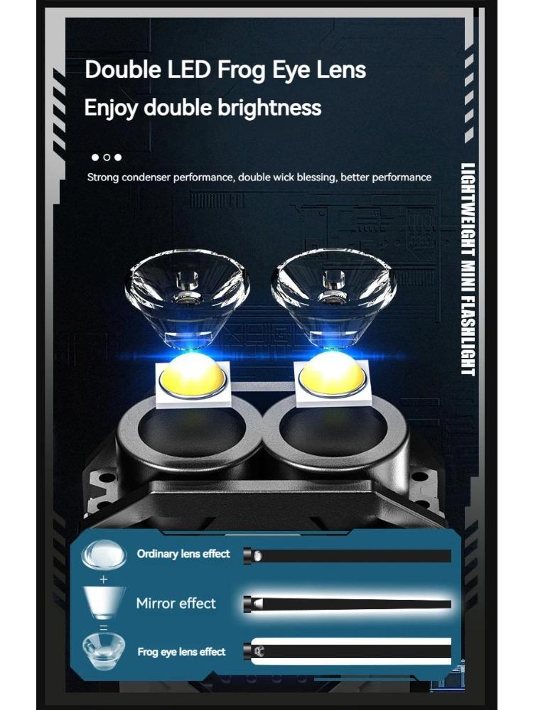 Powerful Pocket Torch aluminum alloy Magnetic Flashlight Super Bright LED Multifunctional COB LED EDC Mini Keychain Flashlight