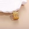 Kiss Hydraulic Stainless Steel 18K Gold Cute Titanium Cross-Border European & American Ring