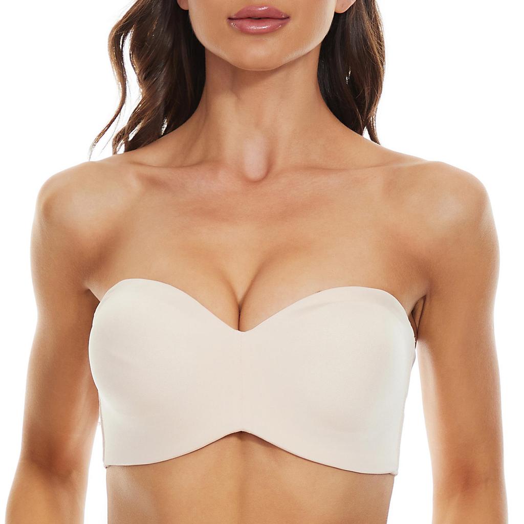 European and American Plus Size Strapless Seamless Push-Up Bra