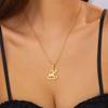 Minimalist Christmas Stainless Steel Pendant Necklace for Women Snowflake Santa Elk Necklace Friendship Wedding Party Jewelry