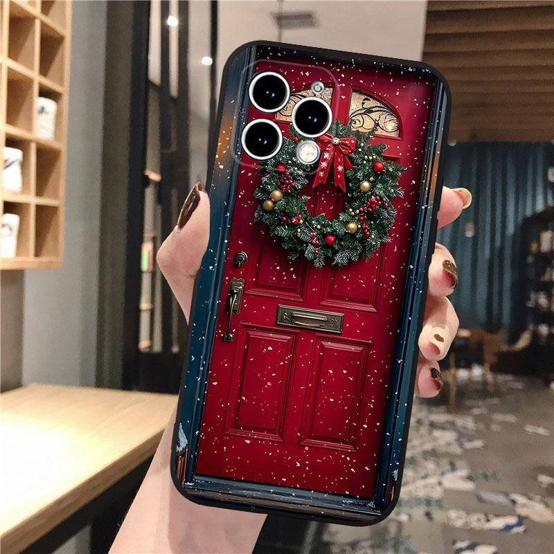 

Phone Case Carcasa Funda For iPhone 17 Pro Max Air 16 15 14 13 Pro Max 15 16 Pro 15Plus Aesthetic Christmas Case iPhone 17ProMax