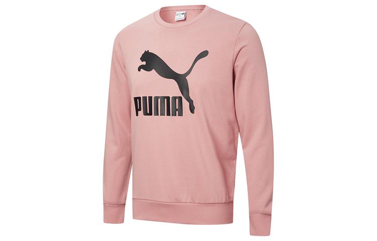 PUMA Sweatshirts Men s Wedding Pink Crew Neck Moderate Regular 599296-14 M