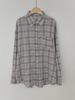 Korean Style Plaid Lapel Shirt: Trendy Loose Fit, Meat-Covering, Long-Sleeve Top for Women.
