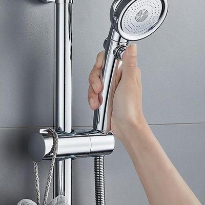 Accessori per il bagno Supporto per soffione doccia regolabile da 18-25 mm con rotazione a 360° Supporto per soffione doccia Morsetto per binario doccia Staffa scorrevole