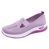 Net shoes women's new shallow mouth shoes soft sole breathable one pedal fly woven breathable women's shoes summer Beijing cloth shoes