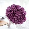 DIY Wedding Party Decor with Glitter Powder Bride Bouquet Decoration Foam Roses Artificial Roses Artificial Flowers