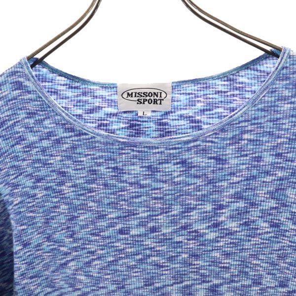 Missoni Overall handle Short sleeve T-shirt L Blue Men's Used