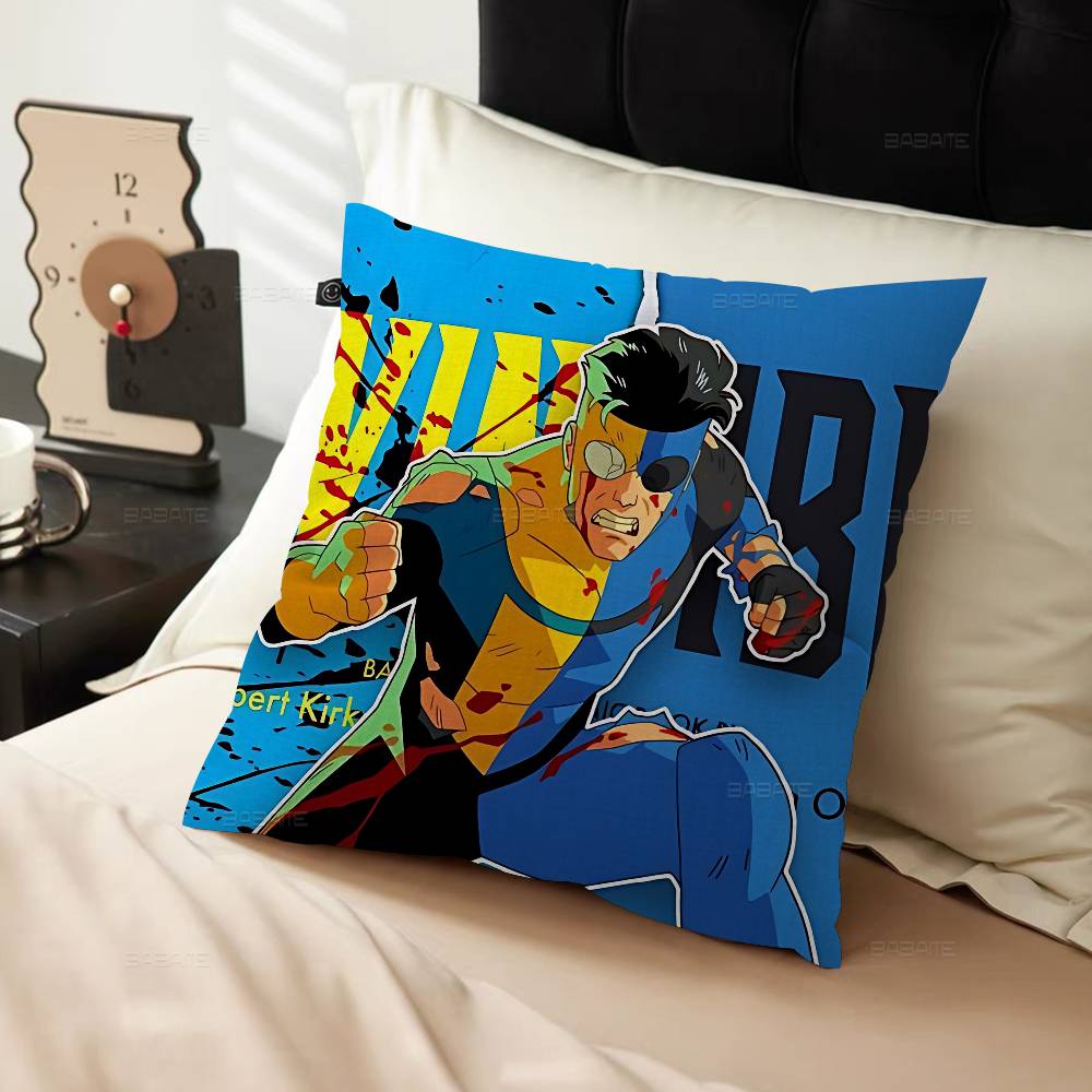 Animation IInvincibles Cushion Cover Car Throw Pillow Case For Sofa Car Christmas Gift Xcm Xcm