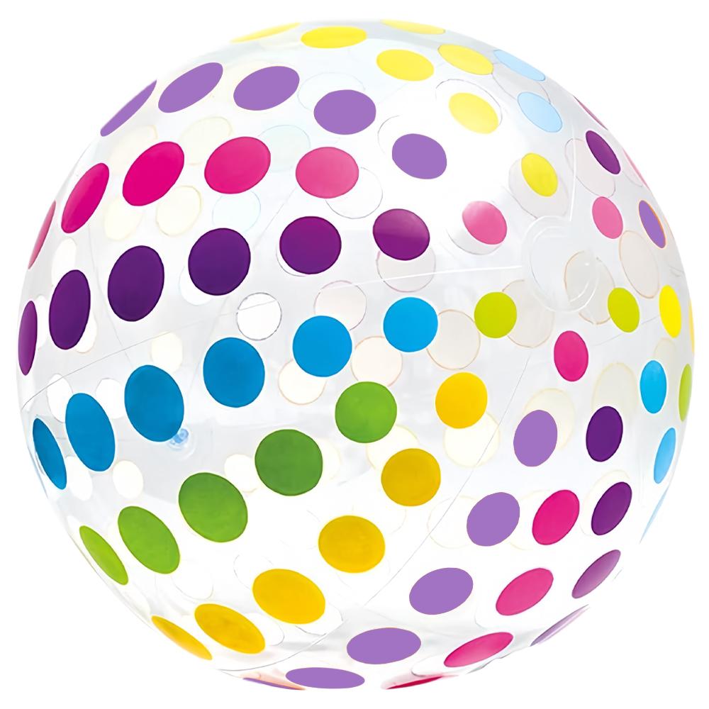 

1pc Transparent Colorful Stripe Inflatable Beach Balls PVC Pool Toy for Birthday Party Supplies Hawaiian Summer Decor Water Toys