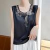 A Vest with A Strappy Top and A Lace Inner Layer Is Versatile and Can Be Worn Outside In Summer