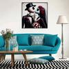 5D DIY Diamond Painting Decorative Kissing Skeleton Full Round Drill Scenery Diamond Embroidery Cross Stitch Kits Home Decor Gift
