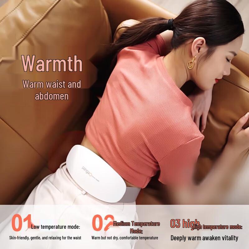 PANGAO Rechargeable Pulse & Red Light Heat Waist Massager