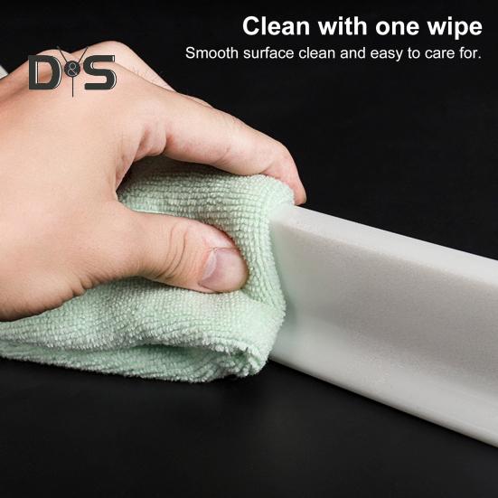 100/200CM Collapsible Shower Threshold Water Dam Self Adhesive Silicone Waterproof Barrier Strip Kitchen Bathroom Dry Wet Separation Bendable Water