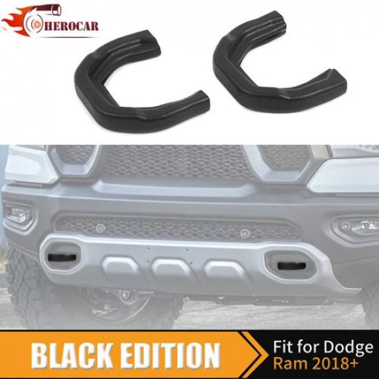2 шт. Черные передние буксировочные крюки Заглушки фаркопа Для Dodge RAM 1500 Аксессуары 2019-25