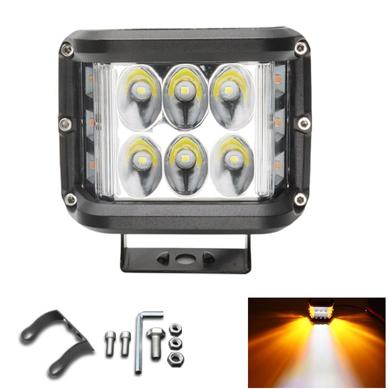 4Inch Led Work Light 60W Side Shooter Pods Combo Off Road Strobe Light With 6 Modes Memory Function Fit For Auto 4X4 Truck Atv Boat