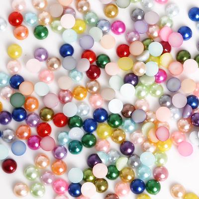 1,5-14 χιλιοστά Flatback μισό στρογγυλό Pearl Craft ABS Imitation Pearl Scrapbook Beads DIY Decorate για κατασκευή κοσμημάτων