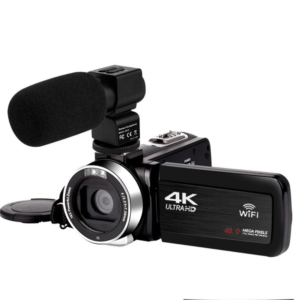 4K 48MP HD Digital Camera with Touchscreen & Microphone