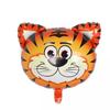 25Inch Cartoon Animal Head Aluminum Film Balloon Baby Birthday Party Decor Lion Tiger Cow Elephant Inflatable Helium Ballon Toy
