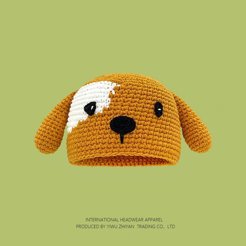 Ruffian Baby Monster Shrek Knitted Pullover Autumn and Winter Devil Long Braid Cartoon Handmade Wool Hat Tide
