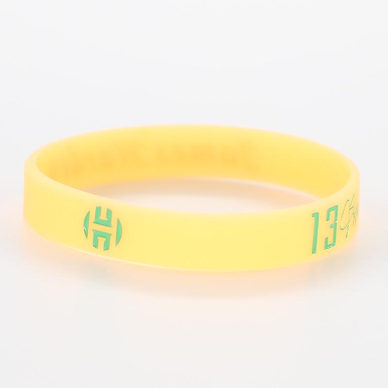 Thickened Luminous NBA Basketball Silicone Wristband: Harden, LeBron, Curry, Irving Edition